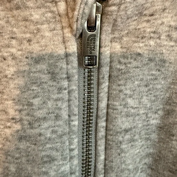 The North Face Kids Heather Gray Zip-Up Jacket - Picture 2 of 4